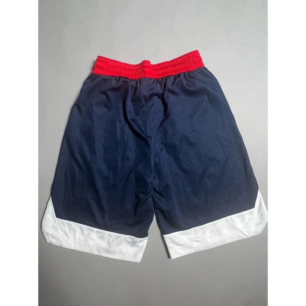 Nike Dri-FIT Men's Athletic Shorts Drawstring Elastic Waist S Blue Red White